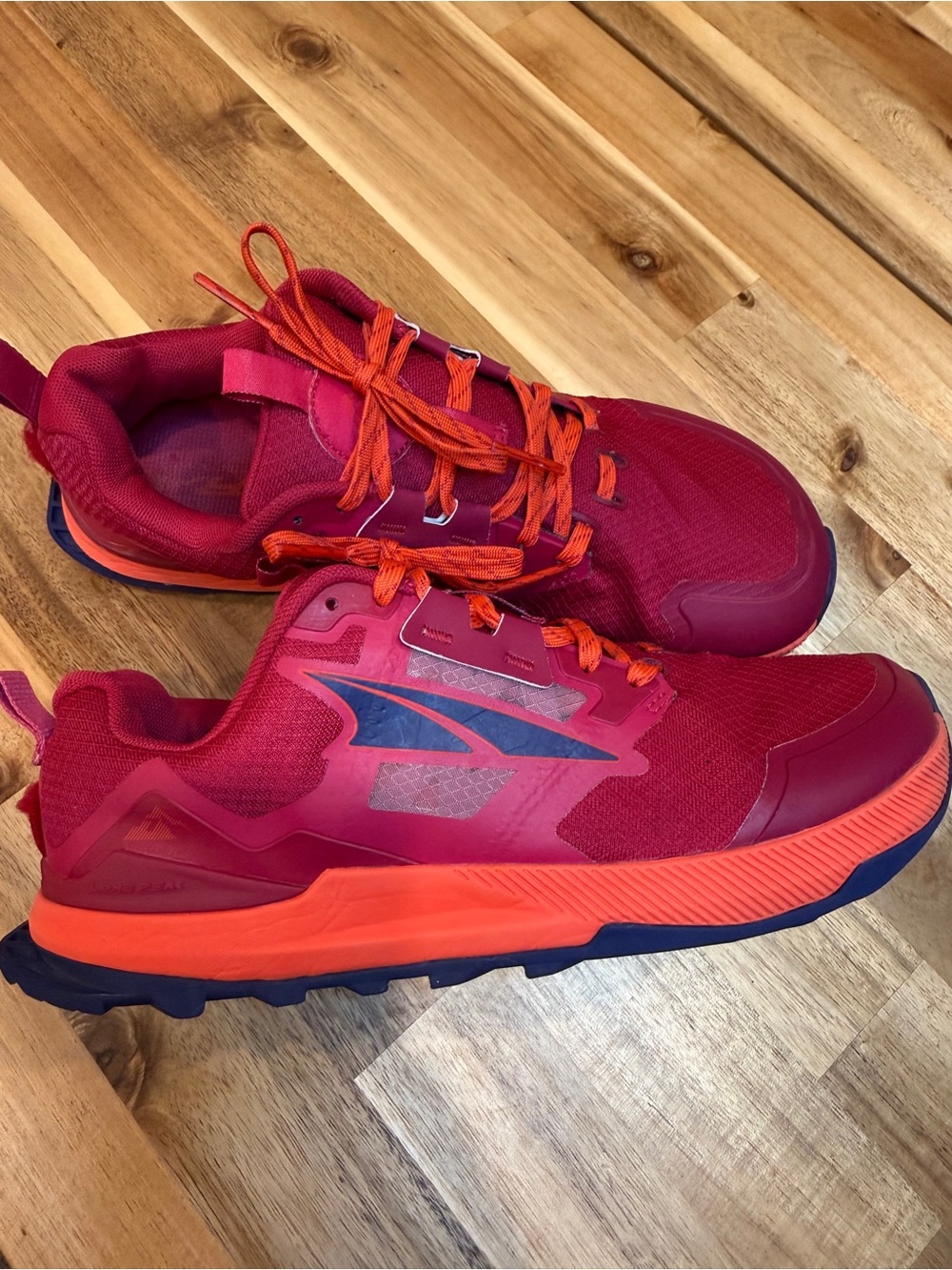 Women’s Altra Loan peak Athletic Trail Shoes - Red & Orange